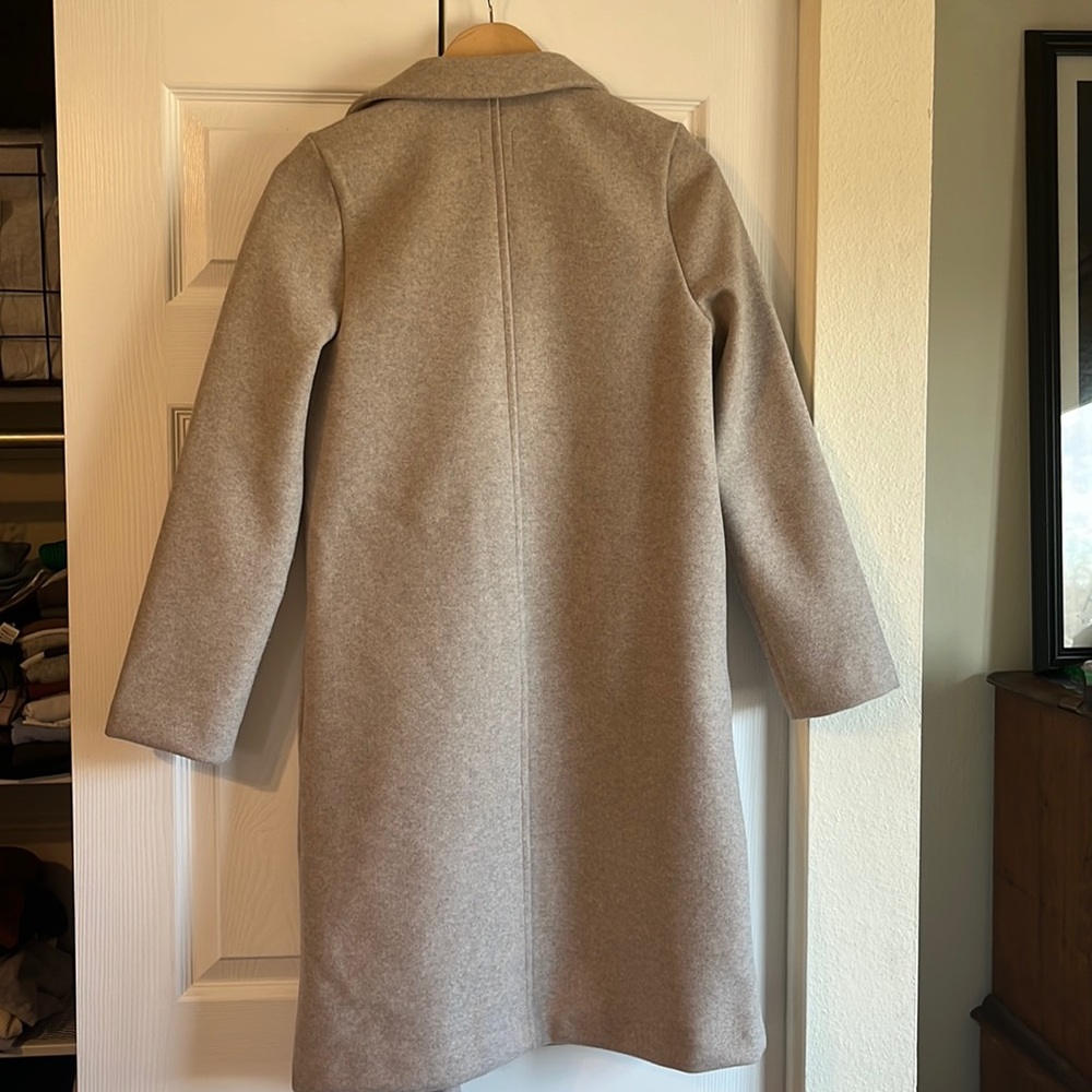 Zara felt dress coat beige size small